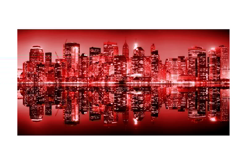 FOTOTAPET XXL Red-Hot NYC 550x270 - Artgeist sp. z o. o. - Inredning & dekor - Väggdekor - Tapeter & tapettillbehör - Fototapeter