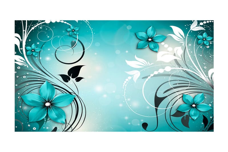 Fototapet XXL Sapphire Winter 500x280 - Artgeist sp. z o. o. - Inredning & dekor - Väggdekor - Tapeter & tapettillbehör - Fototapeter