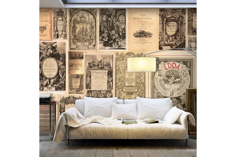 FOTOTAPET XXL Vintage Books 500x280 - Artgeist sp. z o. o. - Inredning & dekor - Väggdekor - Tapeter & tapettillbehör - Fototapeter