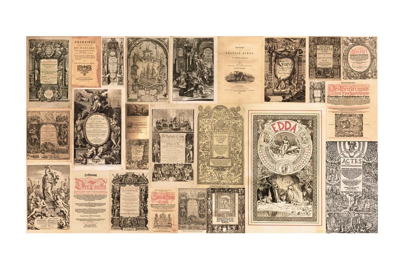 FOTOTAPET XXL Vintage Books 500x280 - Artgeist sp. z o. o. - Inredning & dekor - Väggdekor - Tapeter & tapettillbehör - Fototapeter