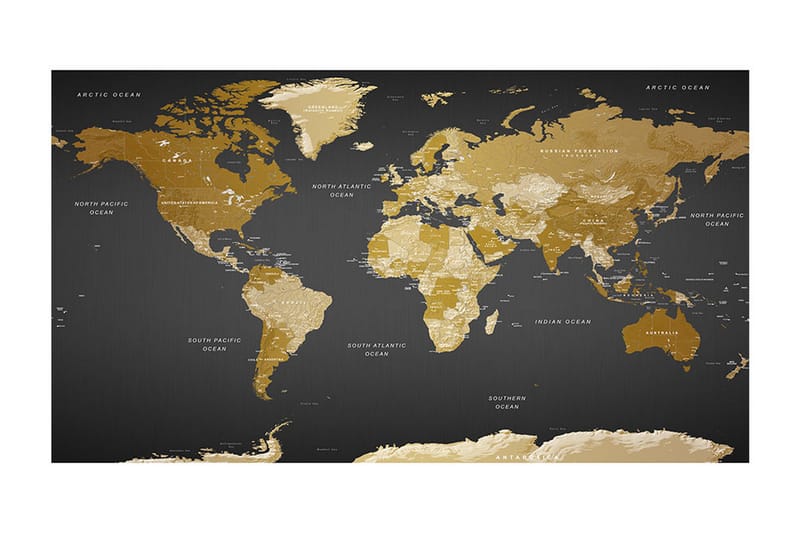 FOTOTAPET XXL World Map Modern Geography II 500x280 - Artgeist sp. z o. o. - Inredning & dekor - Väggdekor - Tapeter & tapettillbehör - Fototapeter
