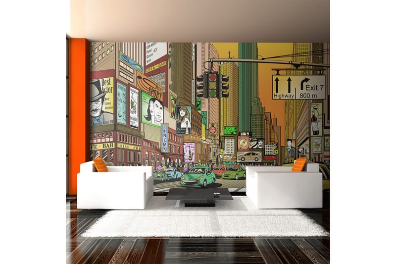 Fototapet XXL Pulserande Stad NY 550x270, Artgeist sp. z o. o.