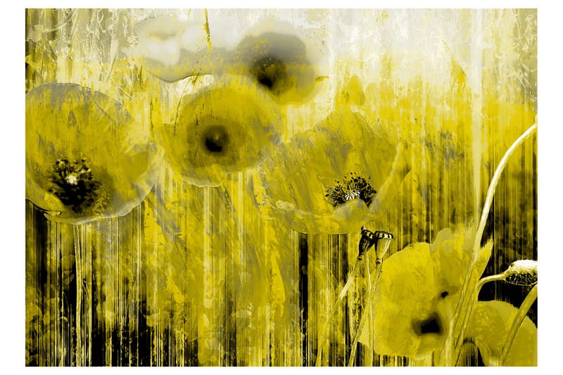 Fototapet Yellow Madness 100x70 - Artgeist sp. z o. o. - Inredning & dekor - Väggdekor - Tapeter & tapettillbehör - Fototapeter