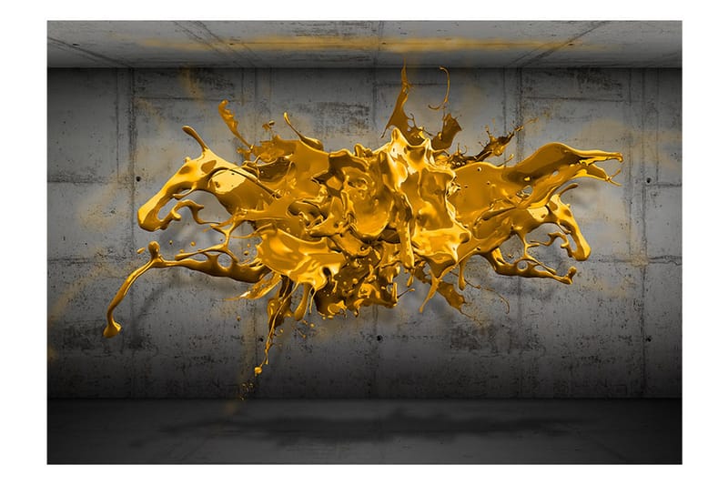 Fototapet Yellow Splash 100x70 - Artgeist sp. z o. o. - Inredning & dekor - Väggdekor - Tapeter & tapettillbehör - Fototapeter