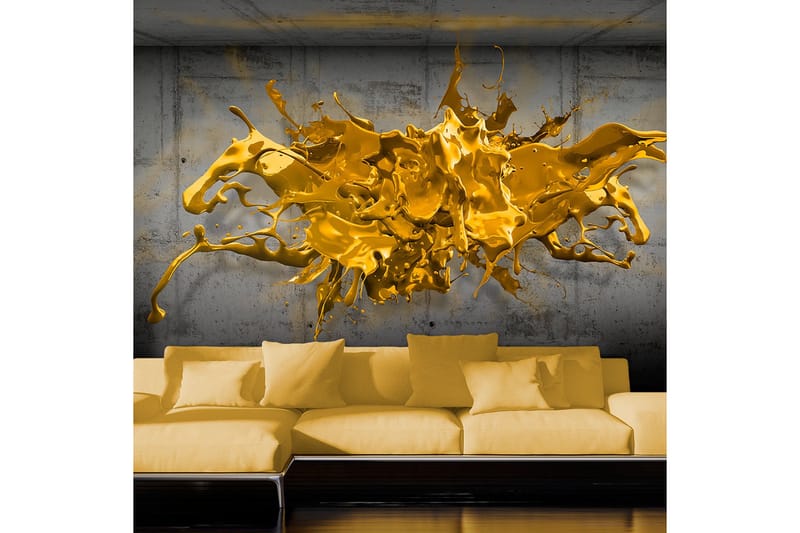 Fototapet Yellow Splash 200x140, Artgeist sp. z o. o.