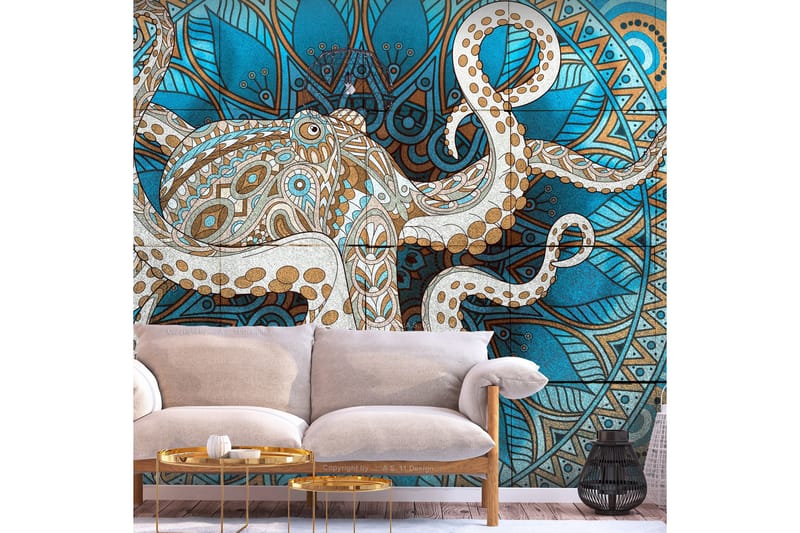 Fototapet Zen Octopus 250x175 - Artgeist sp. z o. o. - Inredning & dekor - Väggdekor - Tapeter & tapettillbehör - Fototapeter