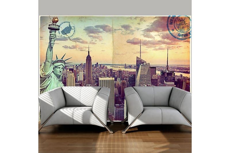 FOTOTAPET Postcard From New York 400x280 - Artgeist sp. z o. o. - Inredning & dekor - Väggdekor - Tapeter & tapettillbehör - Fototapeter