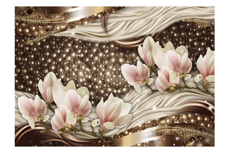 Fototapet Pearls And Magnolias 250x175 - Artgeist sp. z o. o. - Inredning & dekor - Väggdekor - Tapeter & tapettillbehör - Fototapeter