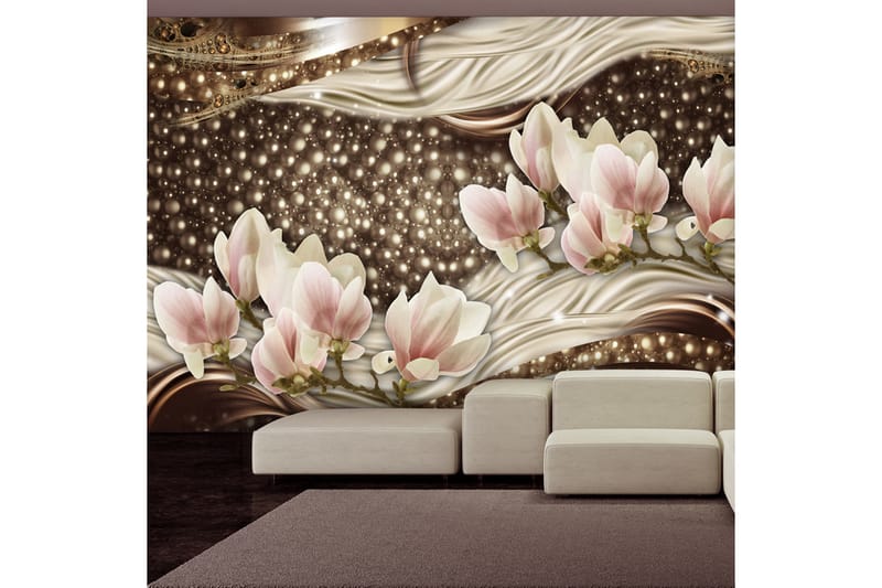 FOTOTAPET Pearls And Magnolias 400x280 - Artgeist sp. z o. o. - Inredning & dekor - Väggdekor - Tapeter & tapettillbehör - Fototapeter