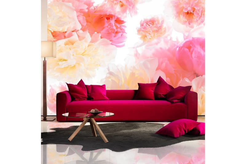 FOTOTAPET Pastel Peonies 150x105 - Artgeist sp. z o. o. - Inredning & dekor - Väggdekor - Tapeter & tapettillbehör - Fototapeter