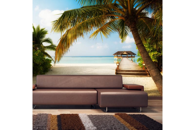 FOTOTAPET Paradise Beach 200x140 - Artgeist sp. z o. o. - Inredning & dekor - Väggdekor - Tapeter & tapettillbehör - Fototapeter