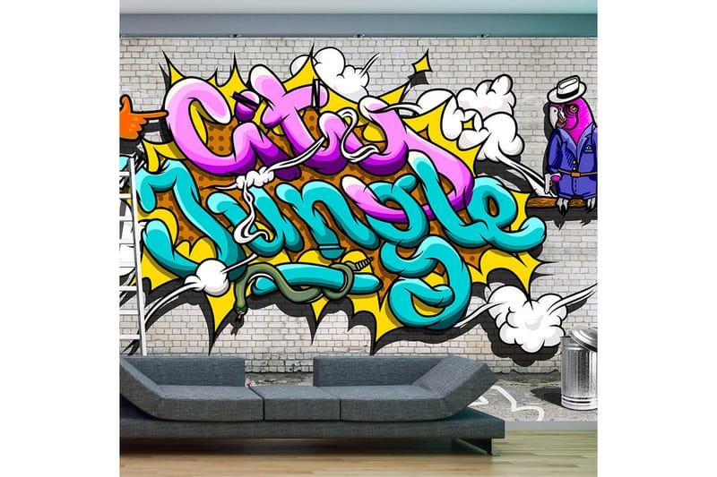 FOTOTAPET Pink Parrot 400x280, Artgeist sp. z o. o.