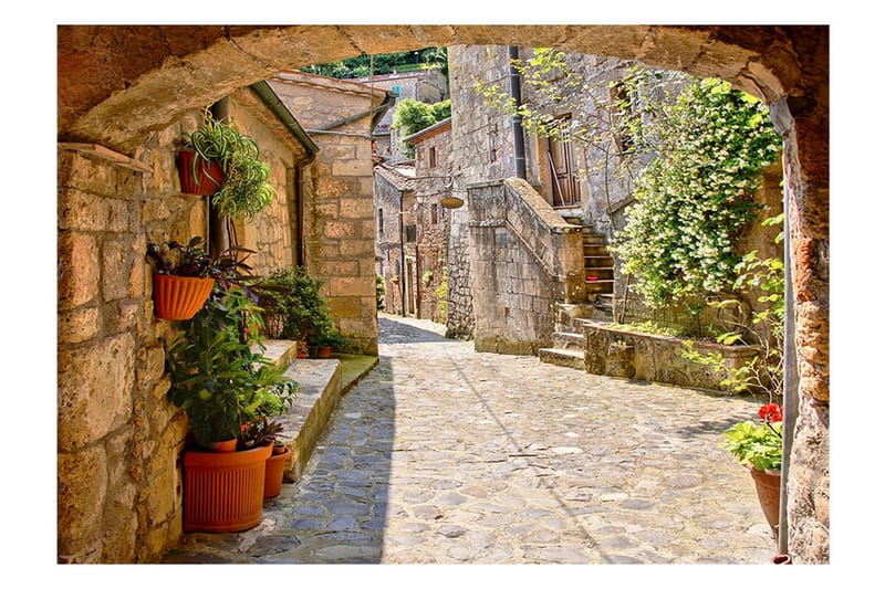 Fototapet Provincial Alley In Tuscany 300x210 - Artgeist sp. z o. o. - Inredning & dekor - Väggdekor - Tapeter & tapettillbehör - Fototapeter