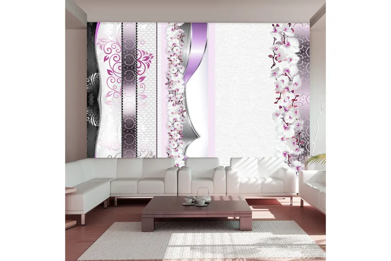 Fototapet Parade Of Orchids In Violet 100x70, Artgeist sp. z o. o.