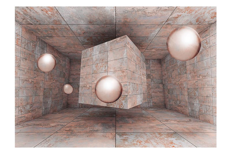 Fototapet Pink Box 350x245 - Artgeist sp. z o. o. - Inredning & dekor - Väggdekor - Tapeter & tapettillbehör - Fototapeter