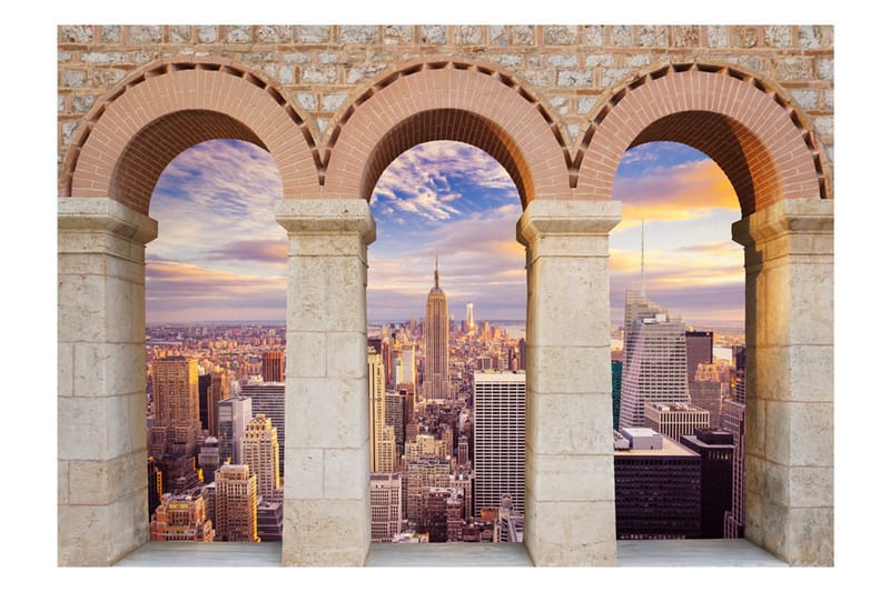 Fototapet Pillars Of The City 300x210 - Artgeist sp. z o. o. - Inredning & dekor - Väggdekor - Tapeter & tapettillbehör - Fototapeter