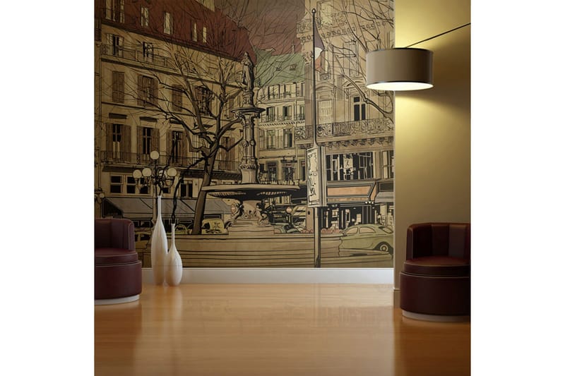 FOTOTAPET Parisian Fountain 400x309, Artgeist sp. z o. o.