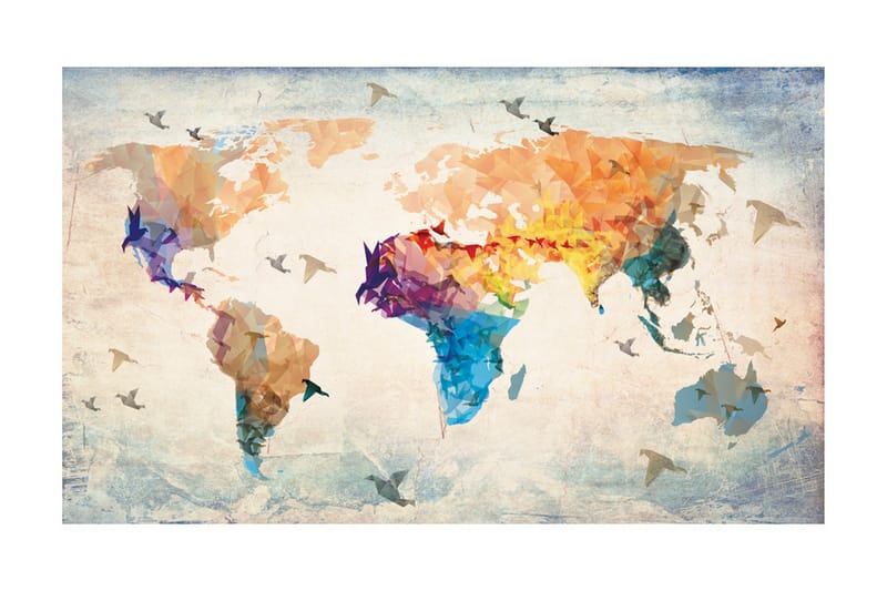 Fototapet Paper Birds 450x270, Artgeist sp. z o. o.