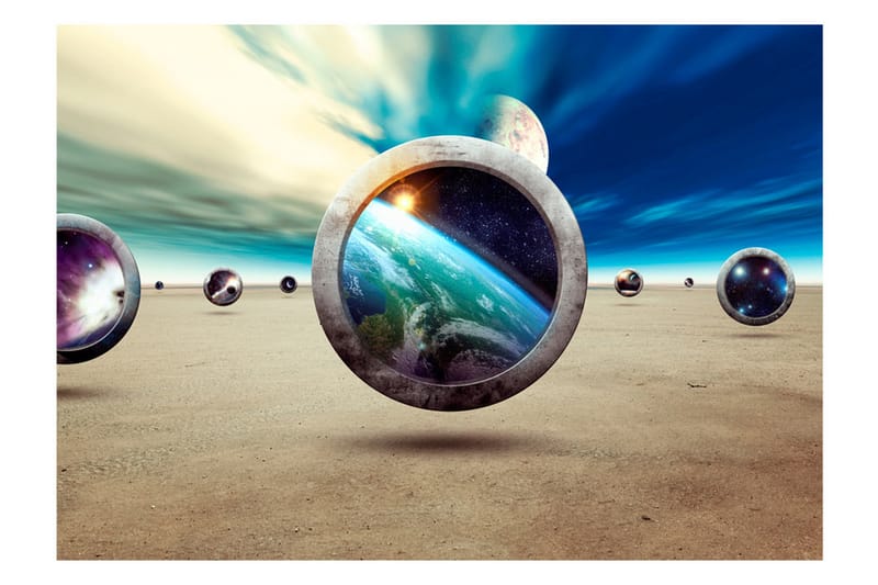 FOTOTAPET Planet Walk 150x105 - Artgeist sp. z o. o. - Inredning & dekor - Väggdekor - Tapeter & tapettillbehör - Fototapeter