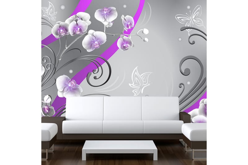 FOTOTAPET Purple Orchids Variation 400x280, Artgeist sp. z o. o.