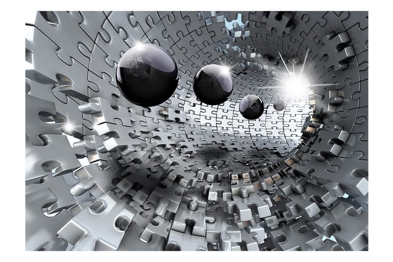 FOTOTAPET Puzzle Tunnel 200x140 - Artgeist sp. z o. o. - Inredning & dekor - Väggdekor - Tapeter & tapettillbehör - Fototapeter