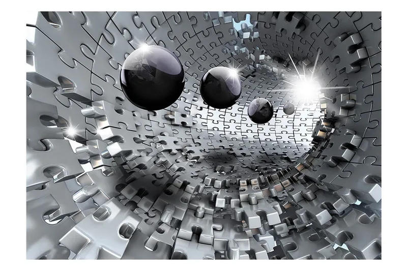 FOTOTAPET Puzzle Tunnel 300x210 - Artgeist sp. z o. o. - Inredning & dekor - Väggdekor - Tapeter & tapettillbehör - Fototapeter