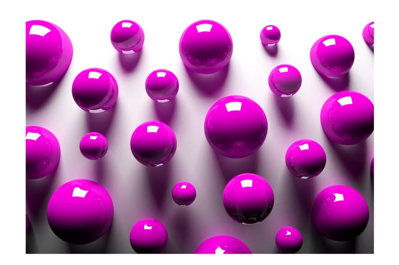 FOTOTAPET Purple Balls 350x245 - Artgeist sp. z o. o. - Inredning & dekor - Väggdekor - Tapeter & tapettillbehör - Fototapeter