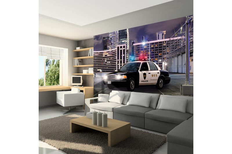 Fototapet Police Car 250x175, Artgeist sp. z o. o.