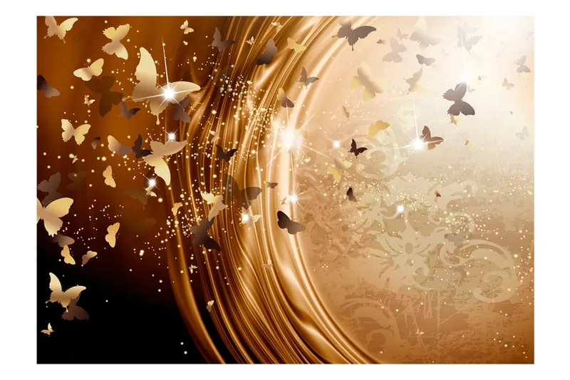 Fototapet Golden Path 250x175 - Artgeist sp. z o. o. - Inredning & dekor - Väggdekor - Tapeter & tapettillbehör - Fototapeter
