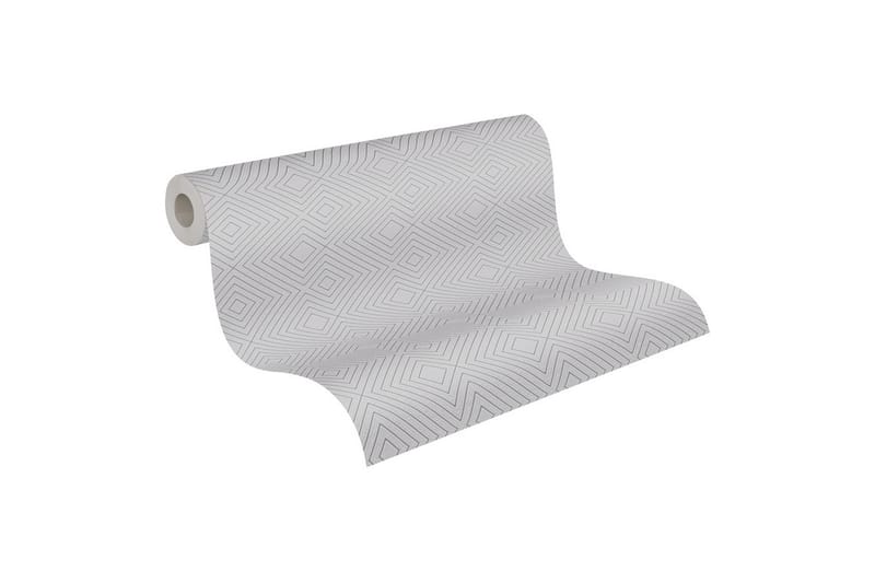 3D Tapet Attractive Ovävd Grå - AS Creation - Inredning & dekor - Väggdekor - Tapeter & tapettillbehör - Mönstrade tapeter