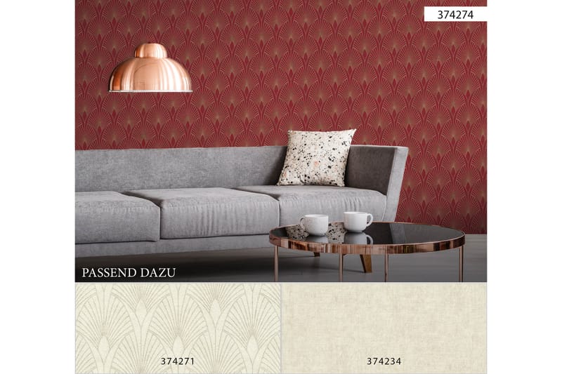Art deco Tapet New Walls 50's Glam Ovävd - AS Creation - Inredning & dekor - Väggdekor - Tapeter & tapettillbehör - Mönstrade tapeter