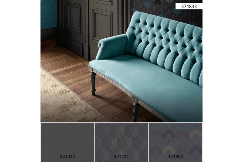 Art deco Tapet Pop Style Ovävd Guld - AS Creation - Inredning & dekor - Väggdekor - Tapeter & tapettillbehör - Mönstrade tapeter