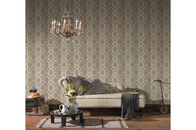 Barock Tapet Hermitage Ovävd Cream Svart - AS Creation - Inredning & dekor - Väggdekor - Tapeter & tapettillbehör - Mönstrade tapeter