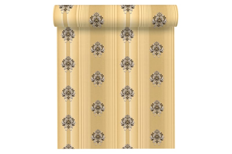 Barock Tapet Hermitage Ovävd Guld Svart - AS Creation - Inredning & dekor - Väggdekor - Tapeter & tapettillbehör - Mönstrade tapeter