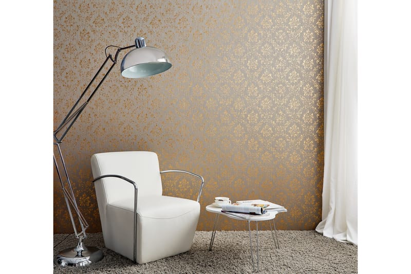 Barock Tapet Metallic Silk Ovävd - AS Creation - Inredning & dekor - Väggdekor - Tapeter & tapettillbehör - Mönstrade tapeter