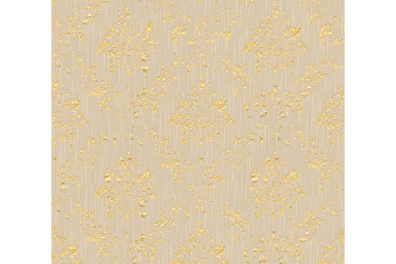 Barock Tapet Metallic Silk Ovävd Beige - AS Creation - Inredning & dekor - Väggdekor - Tapeter & tapettillbehör - Mönstrade tapeter