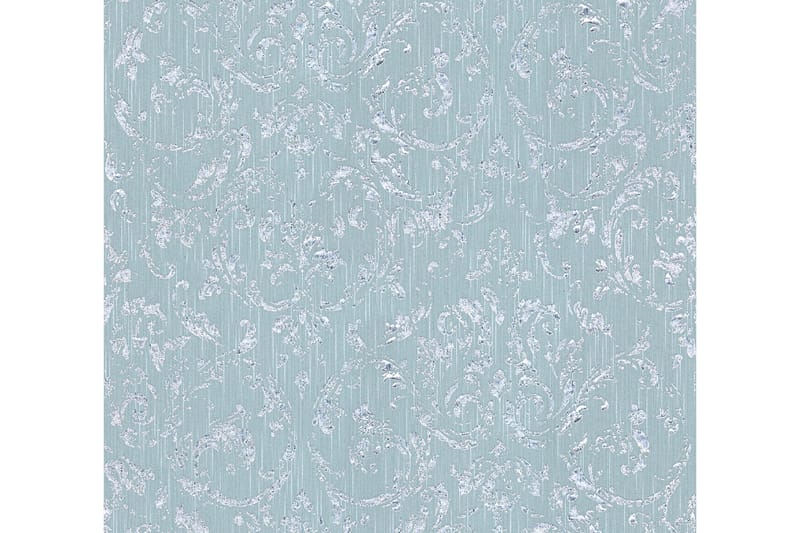 Barock Tapet Metallic Silk Ovävd Blå - AS Creation - Inredning & dekor - Väggdekor - Tapeter & tapettillbehör - Mönstrade tapeter