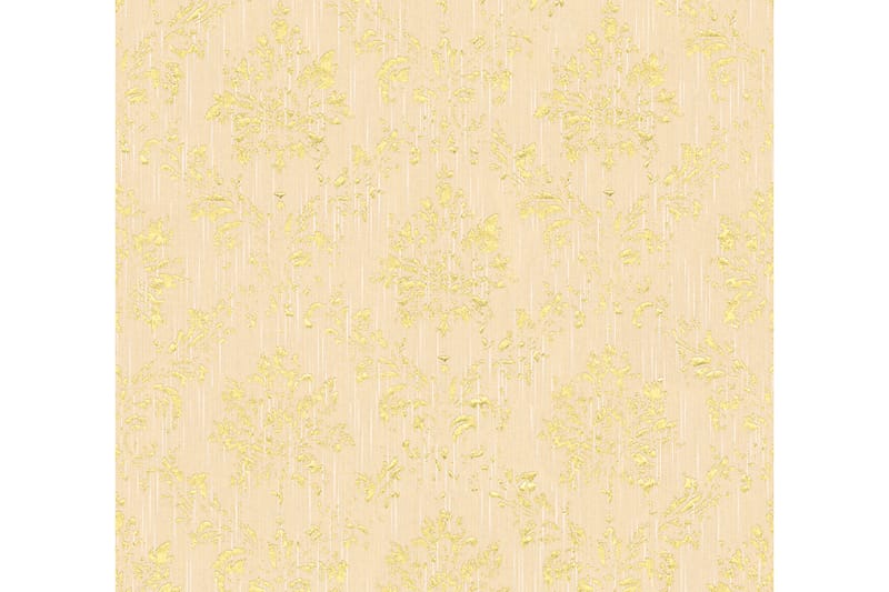 Barock Tapet Metallic Silk Ovävd Cream - AS Creation - Inredning & dekor - Väggdekor - Tapeter & tapettillbehör - Mönstrade tapeter