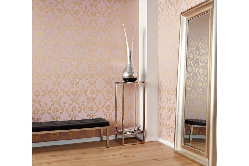 Barock Tapet Metallic Silk Ovävd Guld - AS Creation - Inredning & dekor - Väggdekor - Tapeter & tapettillbehör - Mönstrade tapeter