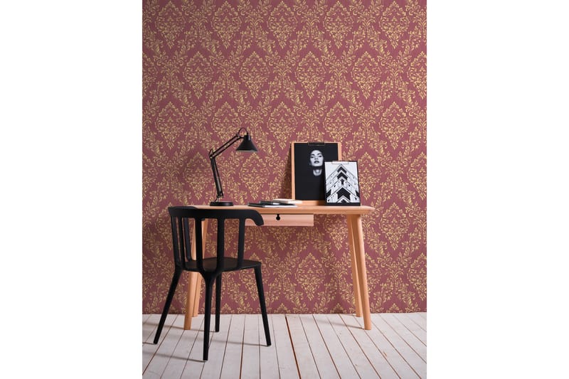 Barock Tapet Metallic Silk Ovävd Guld - AS Creation - Inredning & dekor - Väggdekor - Tapeter & tapettillbehör - Mönstrade tapeter