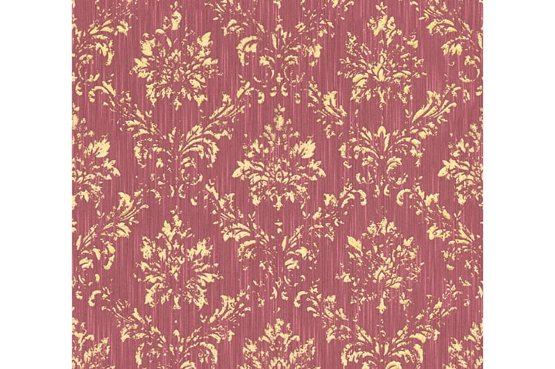 Barock Tapet Metallic Silk Ovävd Röd - AS Creation - Inredning & dekor - Väggdekor - Tapeter & tapettillbehör - Mönstrade tapeter