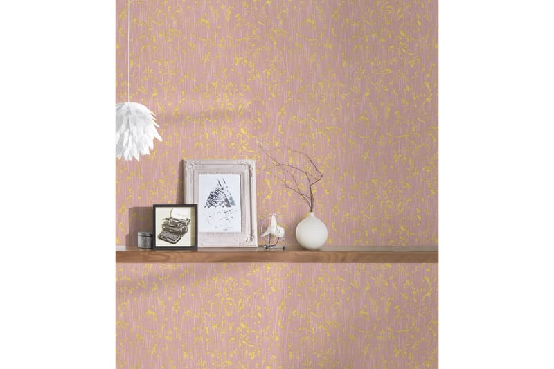 Barock Tapet Metallic Silk Ovävd Rosa - AS Creation - Inredning & dekor - Väggdekor - Tapeter & tapettillbehör - Mönstrade tapeter