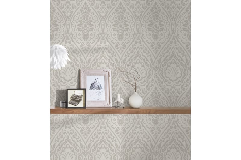 Barock Tapet Tessuto 2 Ovävd Cream Beige - AS Creation - Inredning & dekor - Väggdekor - Tapeter & tapettillbehör - Mönstrade tapeter
