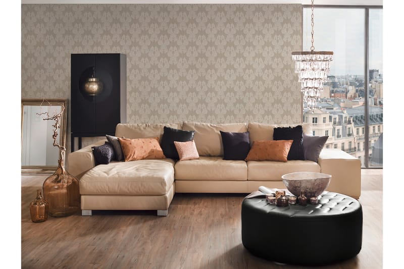 Barock Tapet Tessuto Ovävd Beige - AS Creation - Inredning & dekor - Väggdekor - Tapeter & tapettillbehör - Mönstrade tapeter