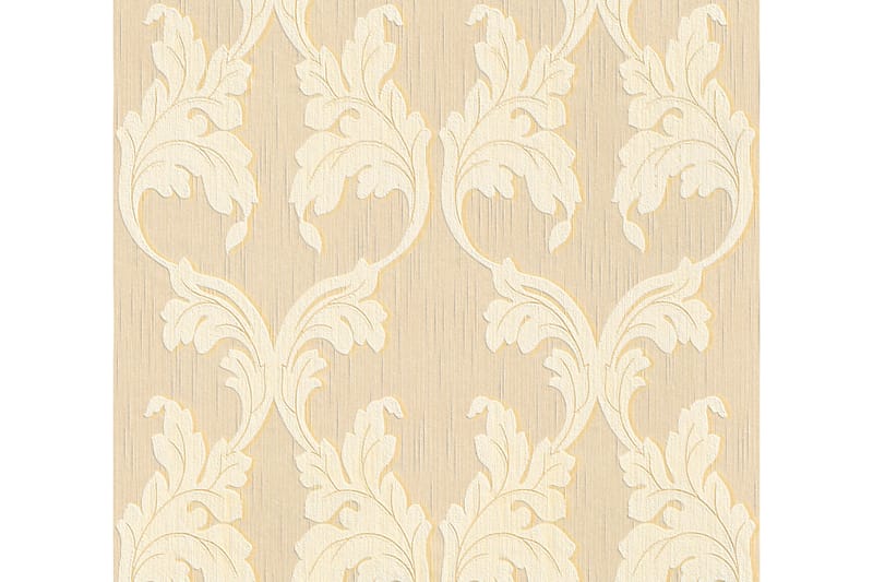Barock Tapet Tessuto Ovävd Beige Gul - AS Creation - Inredning & dekor - Väggdekor - Tapeter & tapettillbehör - Mönstrade tapeter