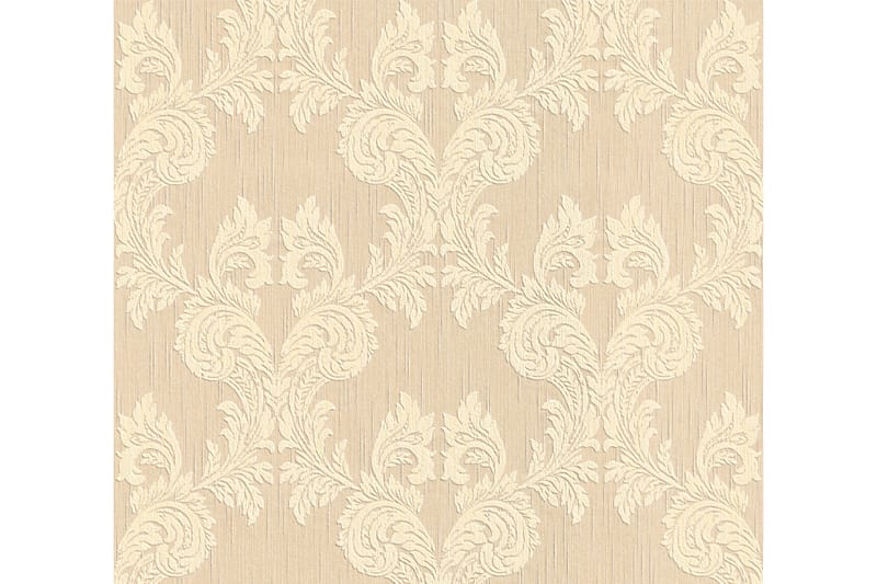 Barock Tapet Tessuto Ovävd Beige Gul - AS Creation - Inredning & dekor - Väggdekor - Tapeter & tapettillbehör - Mönstrade tapeter