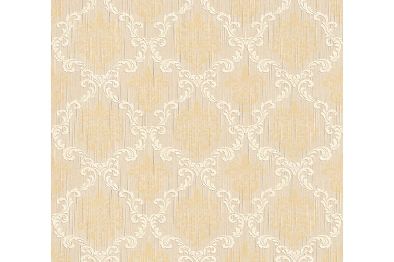 Barock Tapet Tessuto Ovävd Beige Gul - AS Creation - Inredning & dekor - Väggdekor - Tapeter & tapettillbehör - Mönstrade tapeter