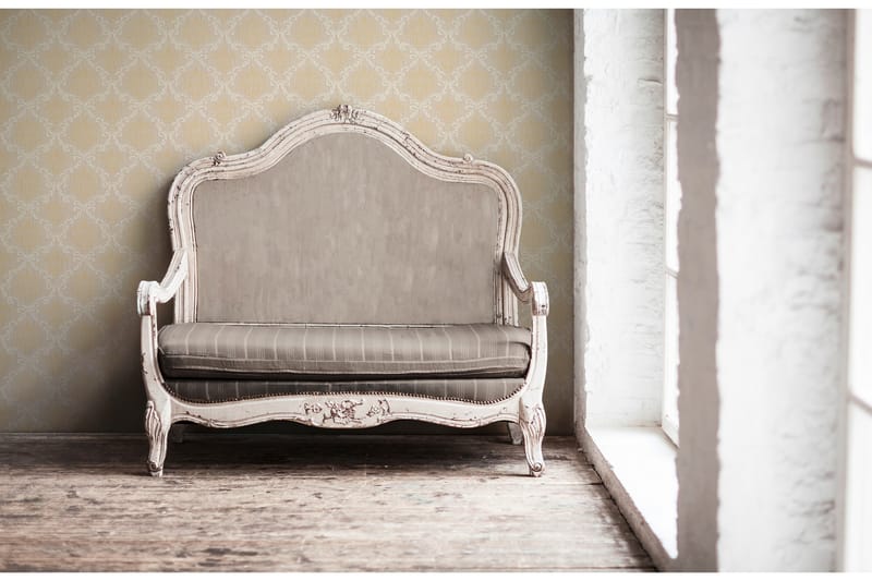 Barock Tapet Tessuto Ovävd Beige Gul - AS Creation - Inredning & dekor - Väggdekor - Tapeter & tapettillbehör - Mönstrade tapeter