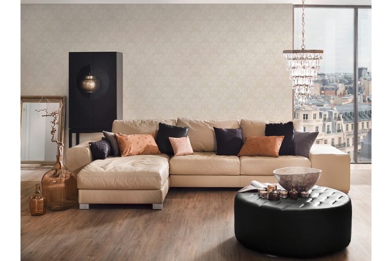 Barock Tapet Tessuto Ovävd Cream Beige - AS Creation - Inredning & dekor - Väggdekor - Tapeter & tapettillbehör - Mönstrade tapeter
