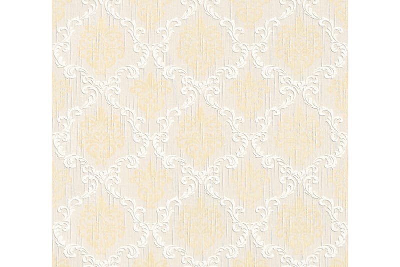 Barock Tapet Tessuto Ovävd Cream Guld - AS Creation - Inredning & dekor - Väggdekor - Tapeter & tapettillbehör - Mönstrade tapeter